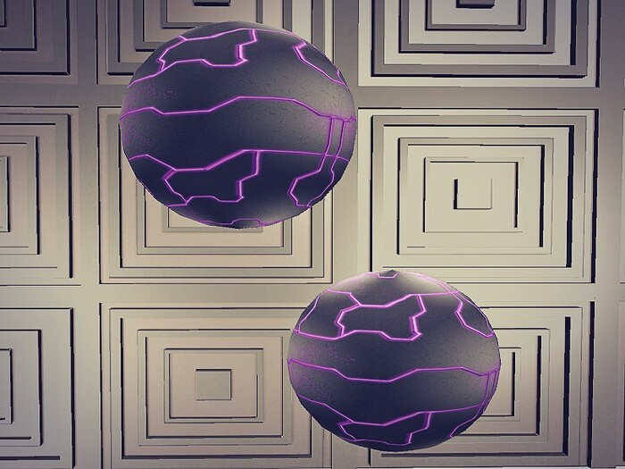 Second Life Marketplace SYFY Floating Orb Purple Black